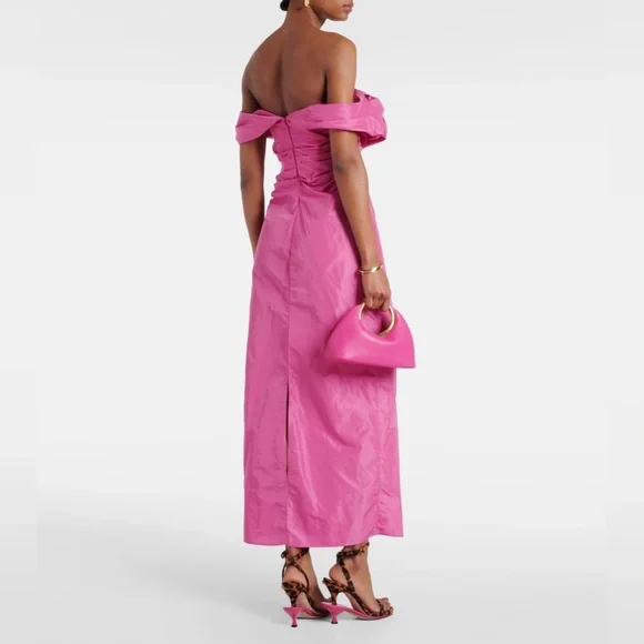 NWT Staud Andrea off-shoulder gown Size 2 - Picture 2 of 3